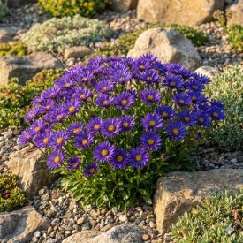   Havasi őszirózsa 'Dunkle Schöne' (Aster alpinus)