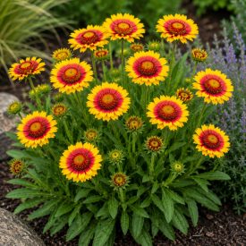  Kokárdavirág 'Barbican Yellow Red Ring' (Gaillardia aristata)
