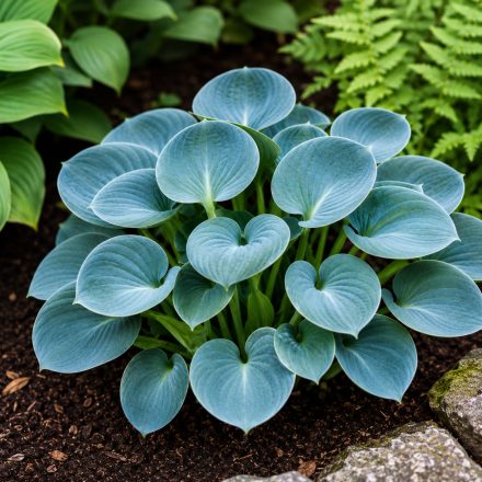 Árnyékliliom ‘Blue Mouse Ears’ (Hosta)