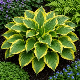Árnyékliliom ‘Golden Tiara’ (Hosta)