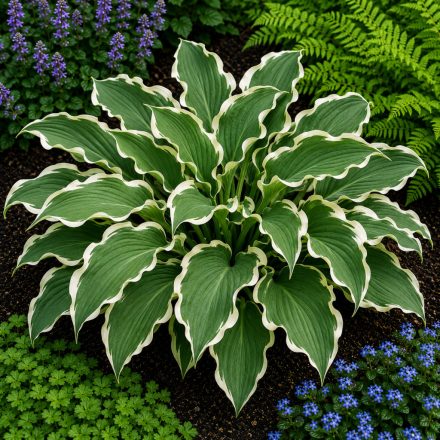 Árnyékliliom ‘Albomarginata’ (Hosta undulata)