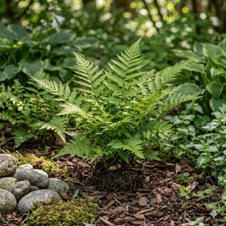 Japán ernyőpáfrány (Dryopteris erythrosora)