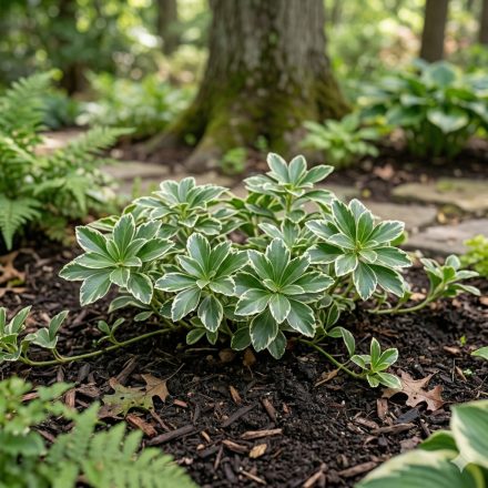 Tarkalevelű japán kövérke 'Variegata' (Pachysandra terminalis)